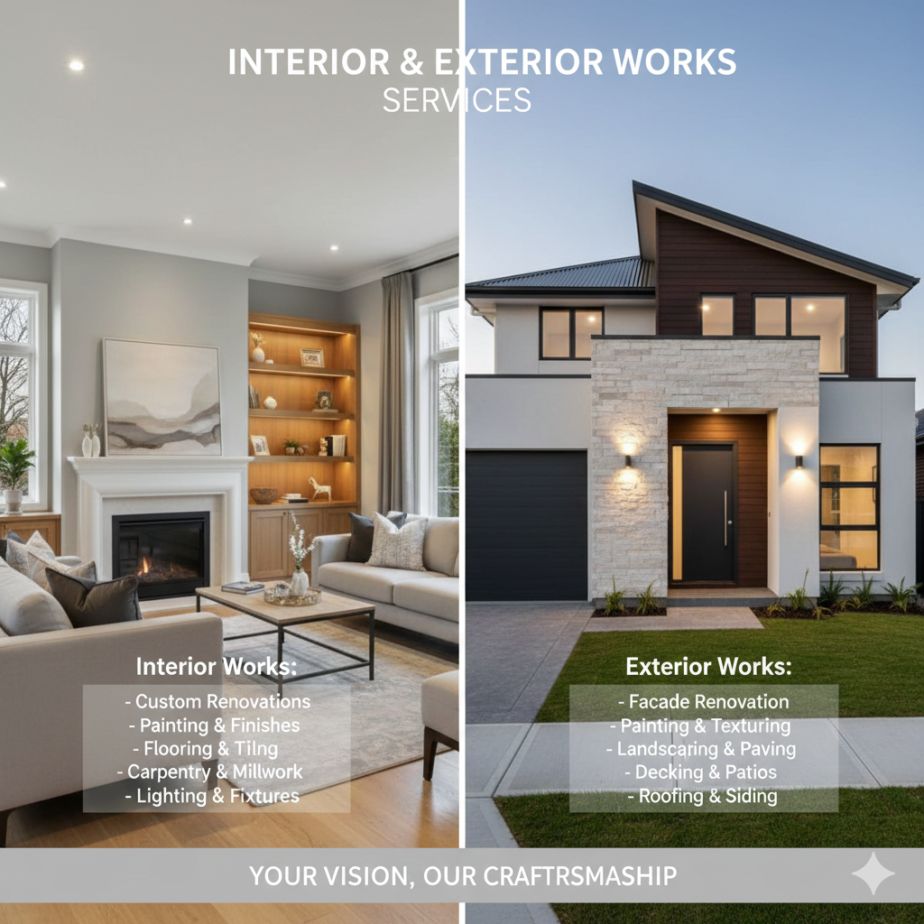 Interior & Exterior Works aljaidad